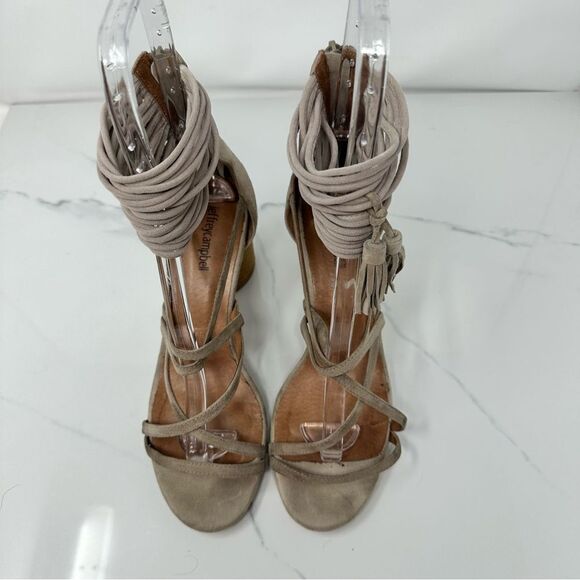 Jeffery Campbell Despina Suede Tassel Heels- Size 9 - Picture 3 of 16